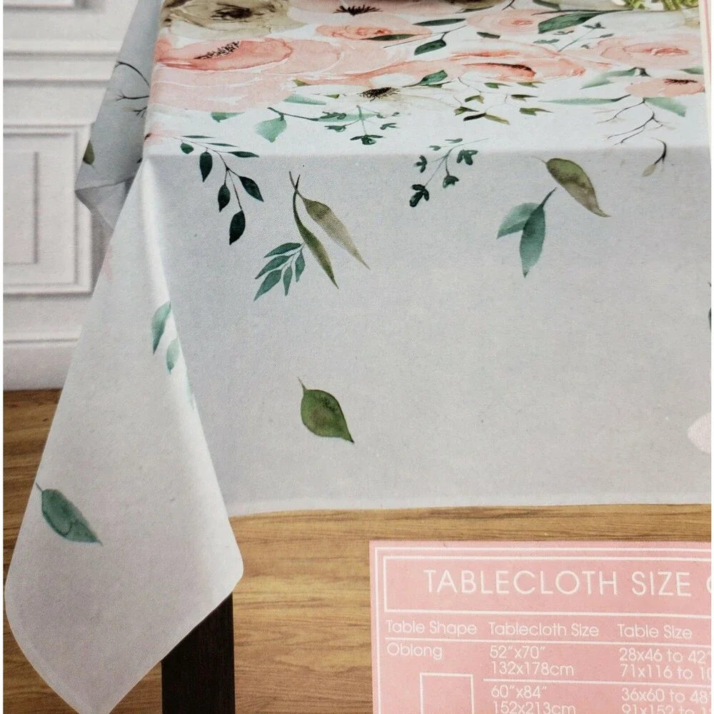 Printed Textured Tablecloth 52